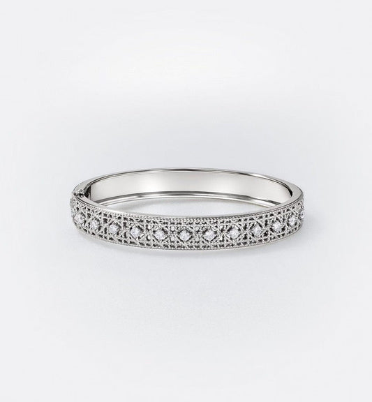[?Spark]2026 WOVEN-PATTERN BRACELET SET WITH FULL DIAMOND INLAY THREE-COLORS