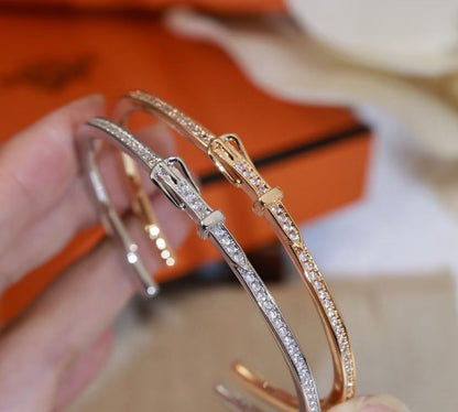[?Spark]DIAMOND-ENCRUSTED BRACELET THREE COLORS
