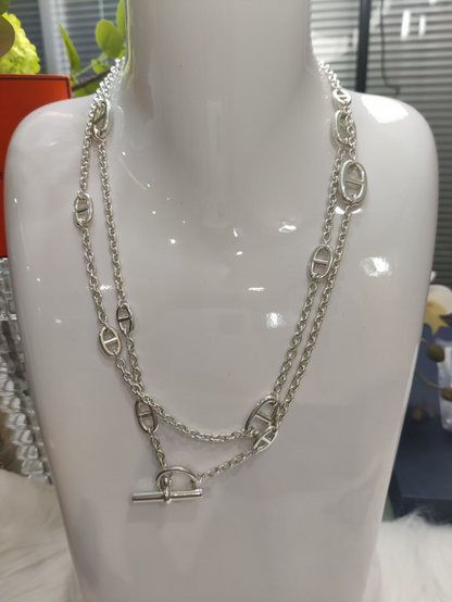 [Spark]Classic Silver Sweater Chain
