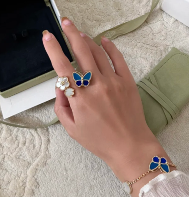 [Spark]NEW TWIN BUTTERFLY LUCKY RING