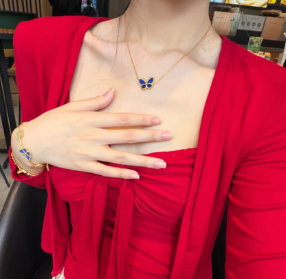 [Spark]BUTTERFLY BLUE   NECKLACE