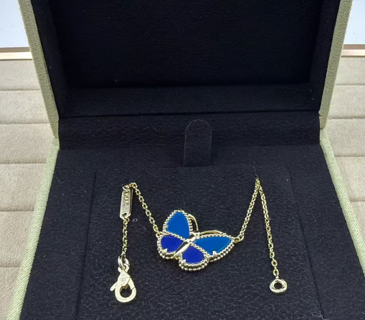 [Spark]BUTTERFLY BLUE   NECKLACE