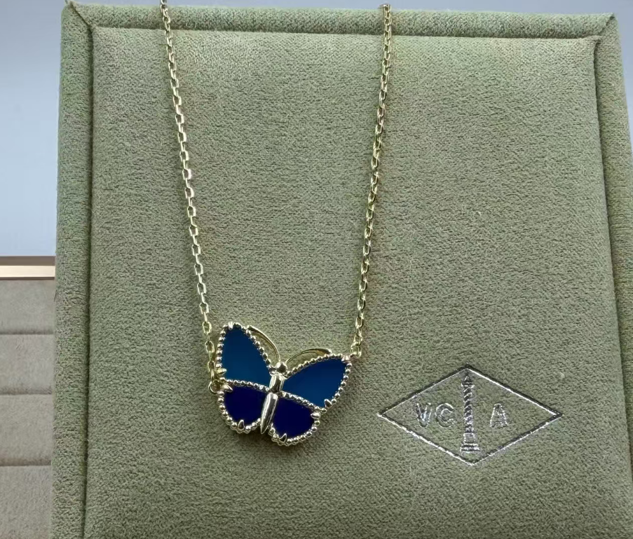 [Spark]BUTTERFLY BLUE   NECKLACE
