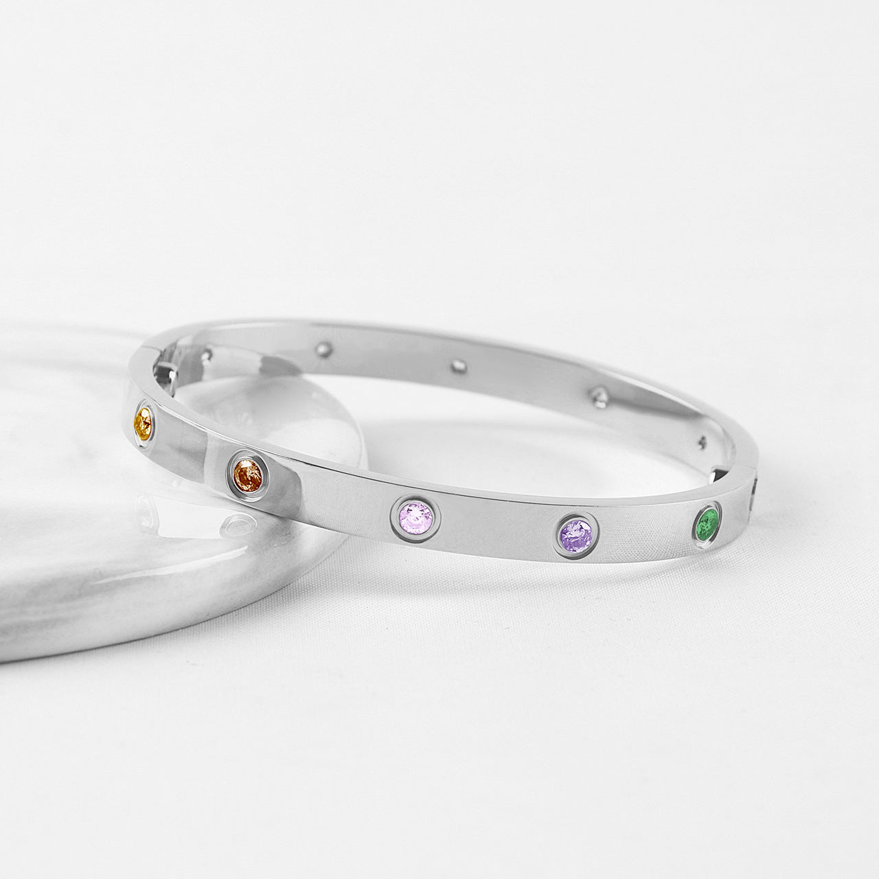 [Spark]2026 NEW 6.1MM COLORED GEMSTONE BRACELET