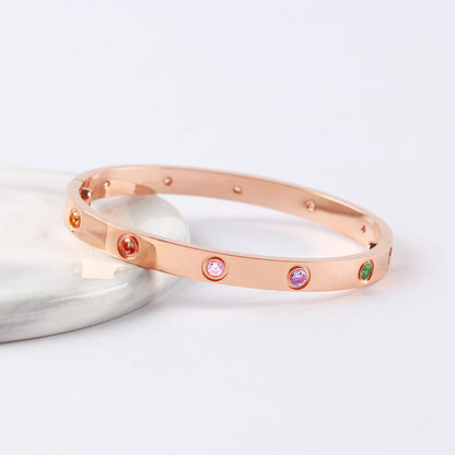 [Spark]2026 NEW 6.1MM COLORED GEMSTONE BRACELET