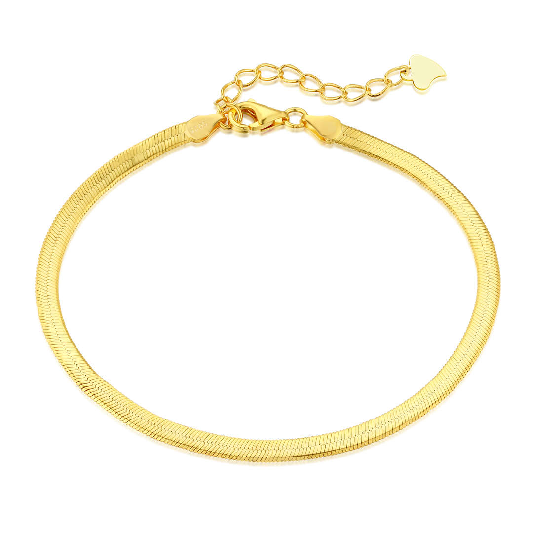 [Radiant Jewelry]Flat Snake Bone Chain Blade Necklace