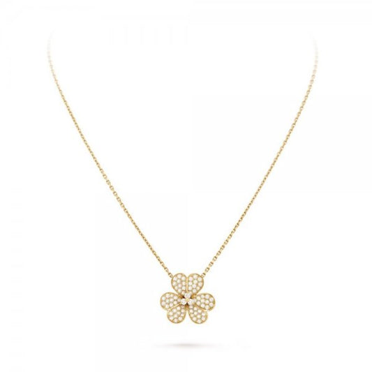 [Spark]FLOWER DIAMOND NECKLACE