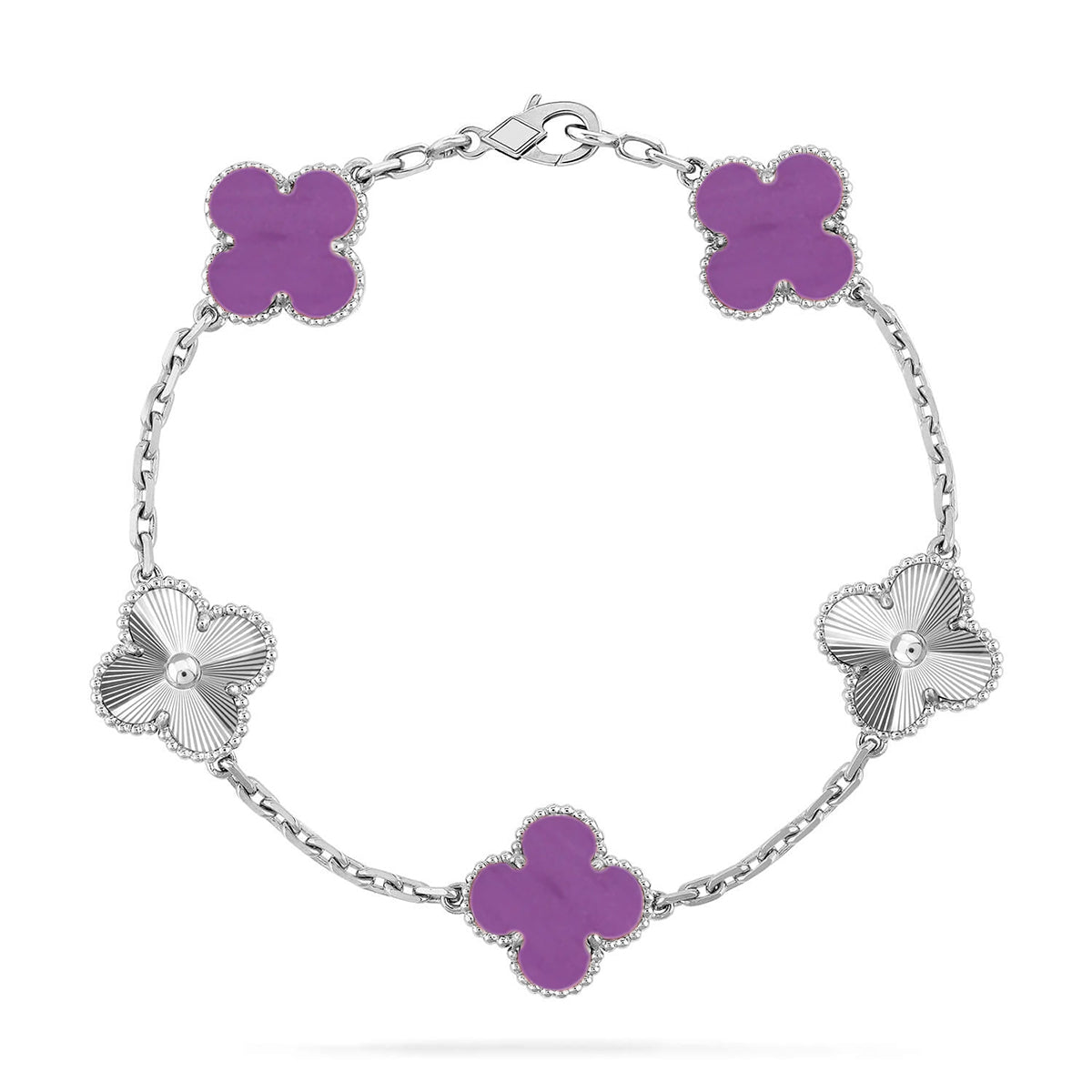 [Spark] CLOVER 5 MOTIF VIOLET BRACELET COLLECTION