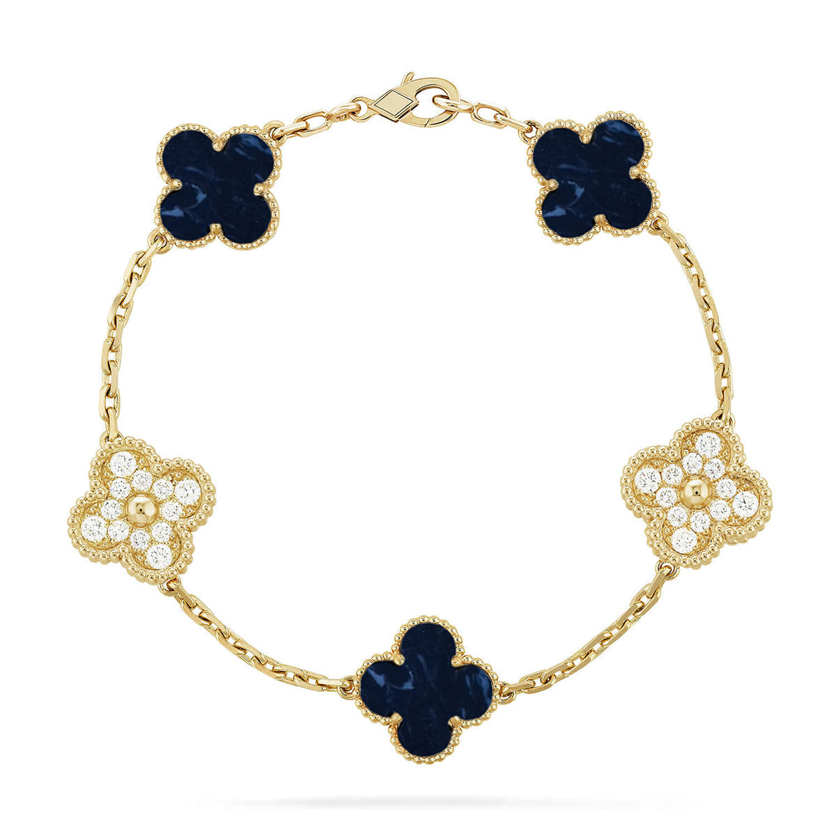 [Spark]CLOVER 5 MOTIF PIETERSITE BRACELET COLLECTION