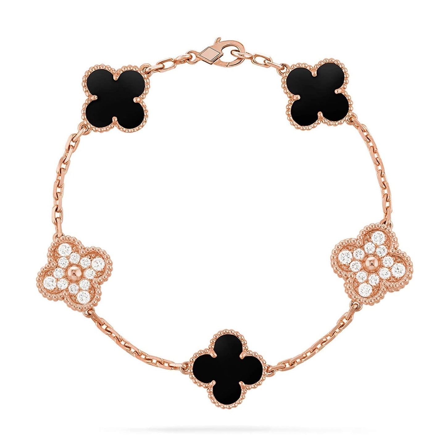 [Spark] CLOVER 5 MOTIF ONYXS BRACELET COLLECTION
