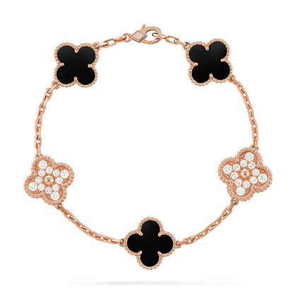 [Spark] CLOVER 5 MOTIF ONYXS BRACELET COLLECTION