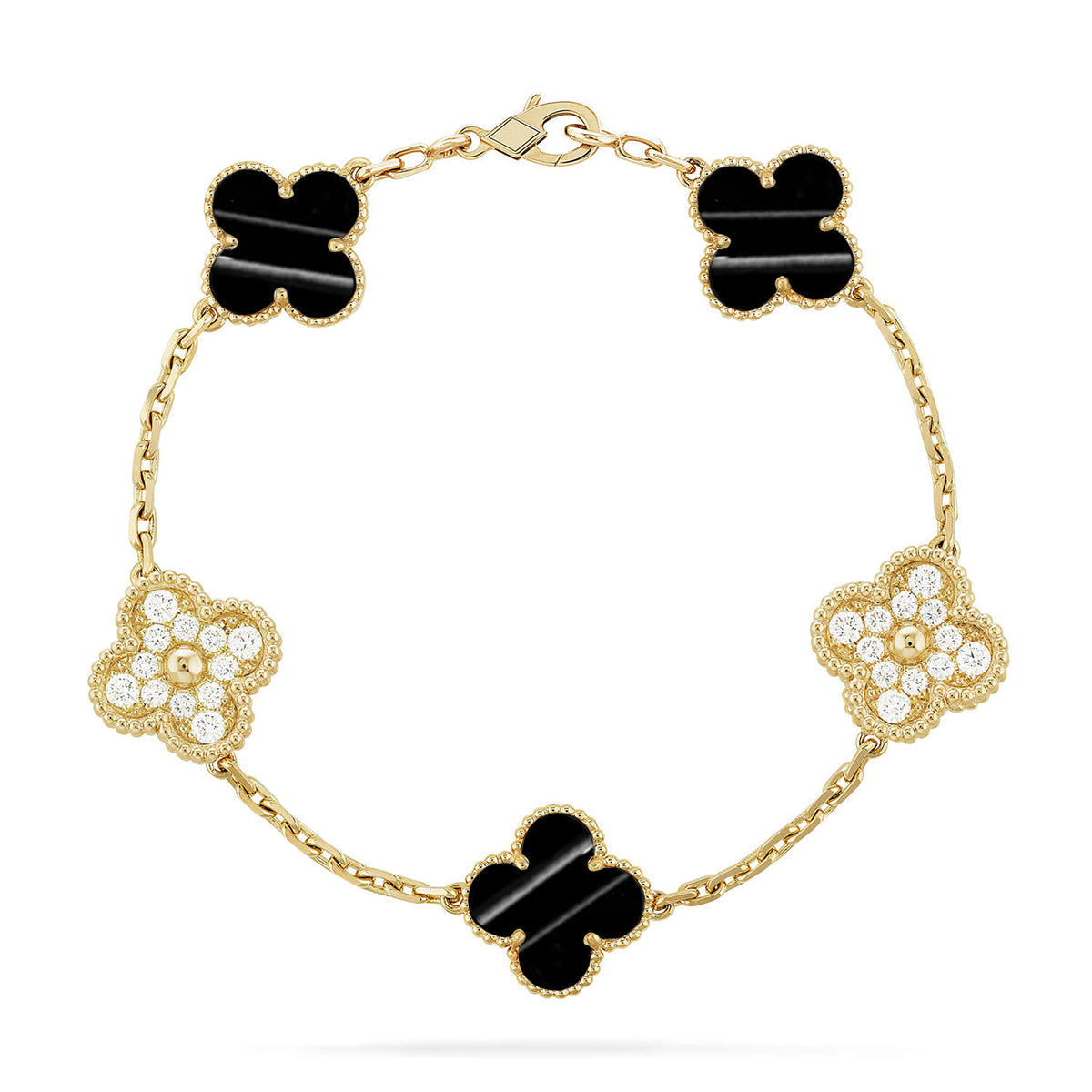 [Spark] CLOVER 5 MOTIF PULSAR STONE BRACELET COLLECTION