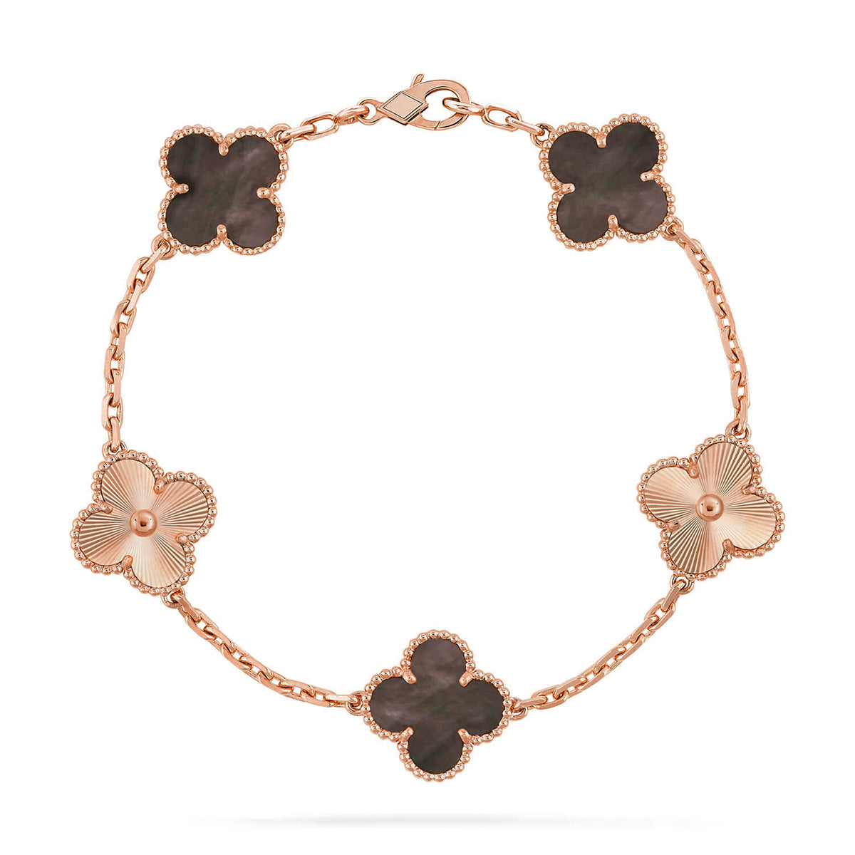 [Spark] CLOVER 5 MOTIF GRAY MOP BRACELET COLLECTION