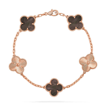 [Spark] CLOVER 5 MOTIF GRAY MOP BRACELET COLLECTION