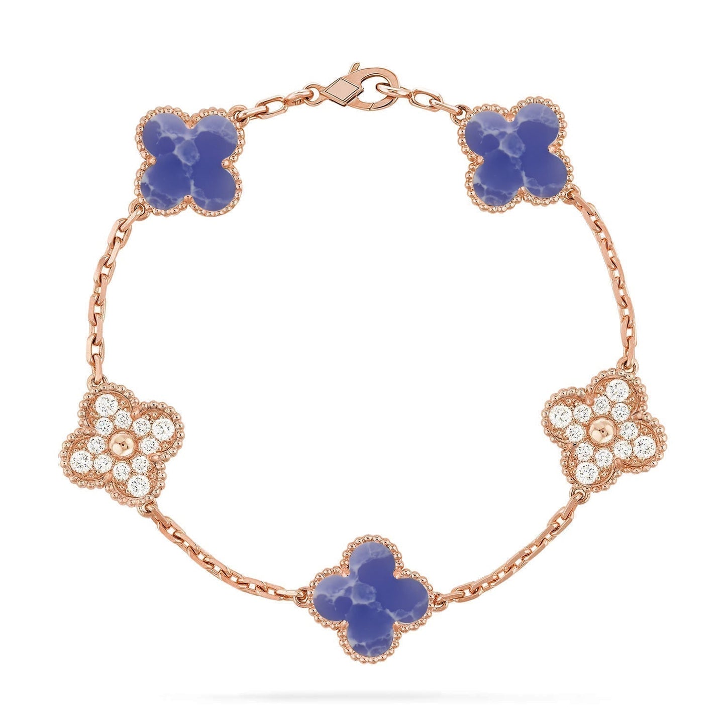 [Spark]CLOVER 5 MOTIF BLUE VEINS BRACELET COLLECTION
