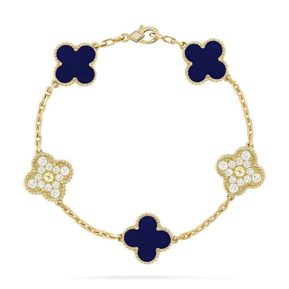 [Spark]CLOVER 5 MOTIF LAPIS LAZULI BRACELET COLLECTION