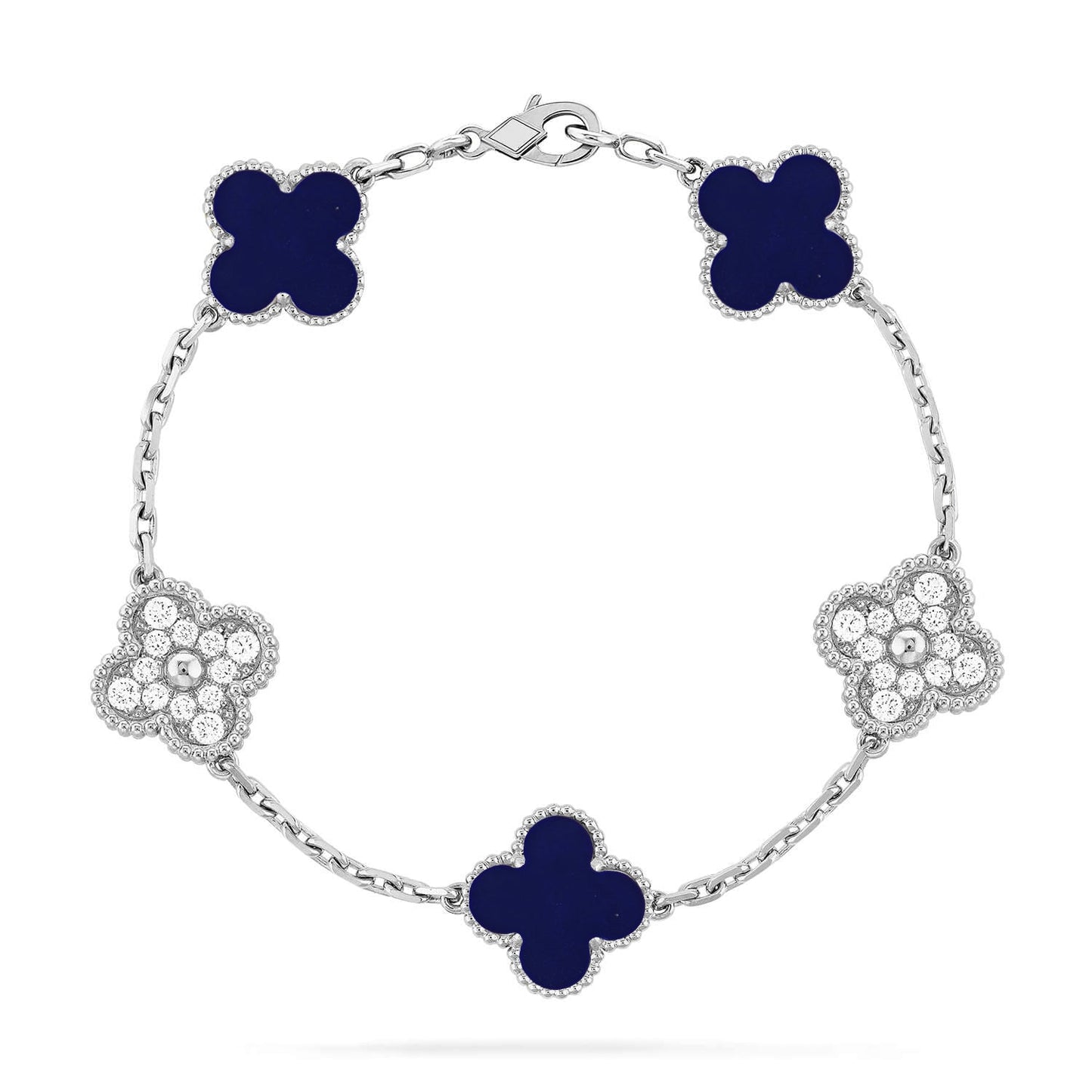 [Spark]CLOVER 5 MOTIF LAPIS LAZULI BRACELET COLLECTION