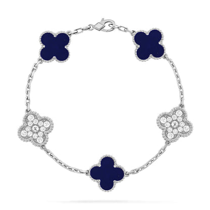[Spark]CLOVER 5 MOTIF LAPIS LAZULI BRACELET COLLECTION