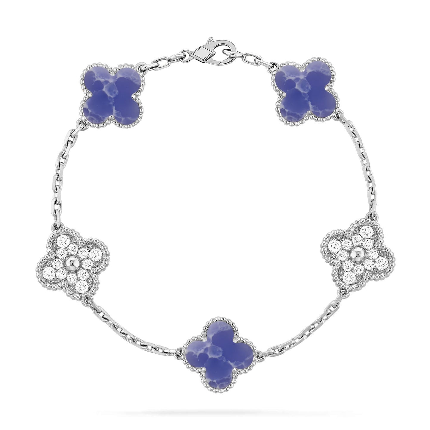 [Spark]CLOVER 5 MOTIF BLUE VEINS BRACELET COLLECTION