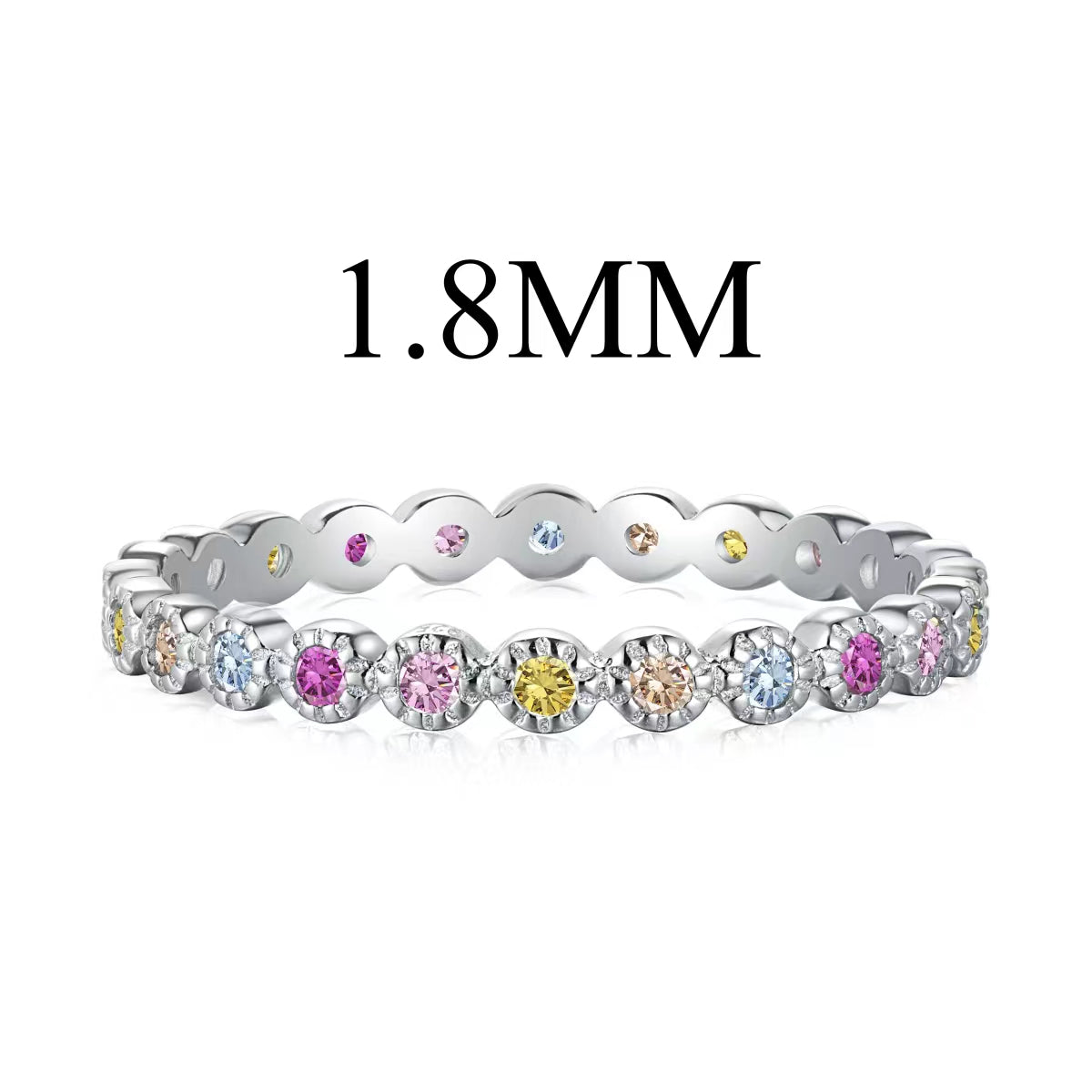 [Radiant Jewelry]Unique Scintillating Round Cut Daily Ring