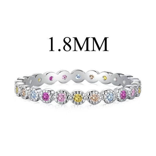 [Spark Jewelry]Unique Scintillating Round Cut Daily Ring