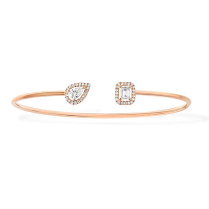 [Spark]JONC FLEX MY TWIN TOI & MOI SILVER DIAMOND BRACELET
