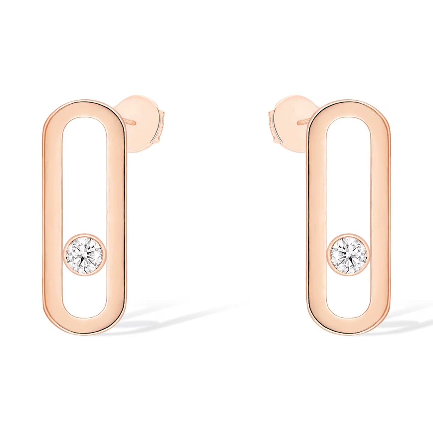 [Spark]MOVE UNO SMALL 1 DIAMOND EARRINGS