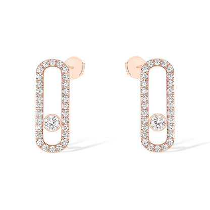 [Spark]MOVE UNO STUD DIAMOND PAVED EARRINGS