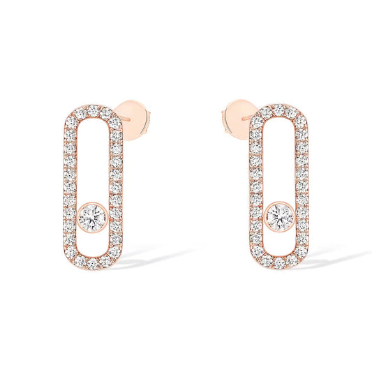 [Spark]MOVE UNO STUD DIAMOND PAVED EARRINGS