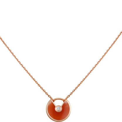[Spark]AMULETTE GOLD CARNELIAN ONYX NECKLACE