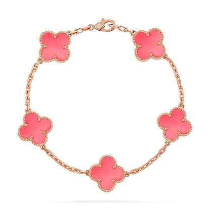[Spark] CLOVER 5 MOTIFS  PINK MOP BRACELET COLLECTION