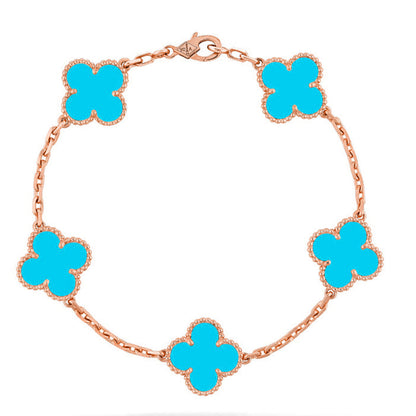 [Spark] CLOVER 5 MOTIF TURQUOISE BRACELET COLLECTION