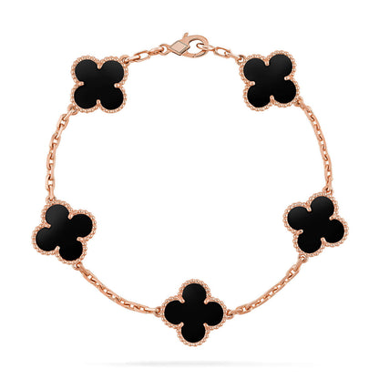 [Spark] CLOVER 5 MOTIF ONYXS BRACELET COLLECTION