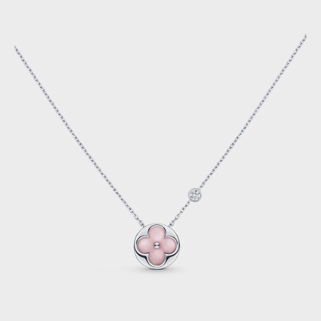 [Spark]SUN MOTIF PINK MOP SILVER BRACELET