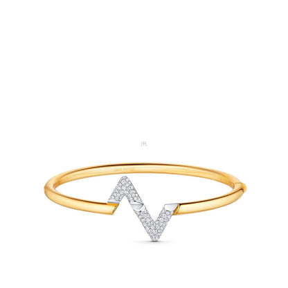 [Spark]VOLTE UPSITE DOWN GOLD DIAMOND BRACELET