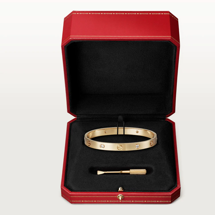 [Spark]LOVE BRACELET 6.1MM 4 DIAMONDS