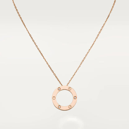 [Spark]LOVE NECKLACE 16MM 3 DIAMONDS