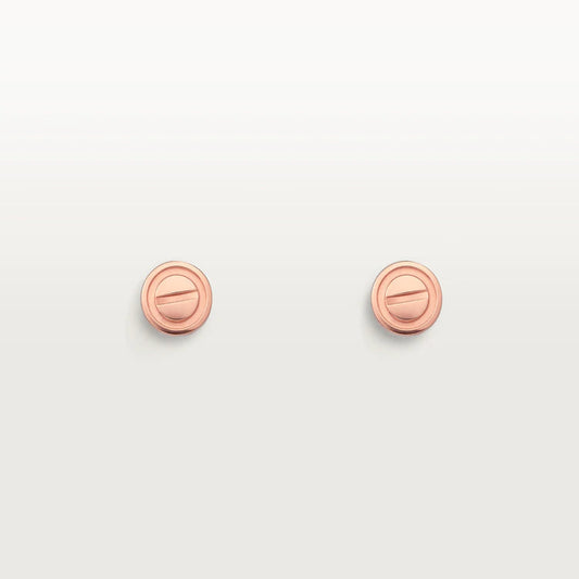 [Spark]LOVE EARRINGS PINK GOLD 10MM