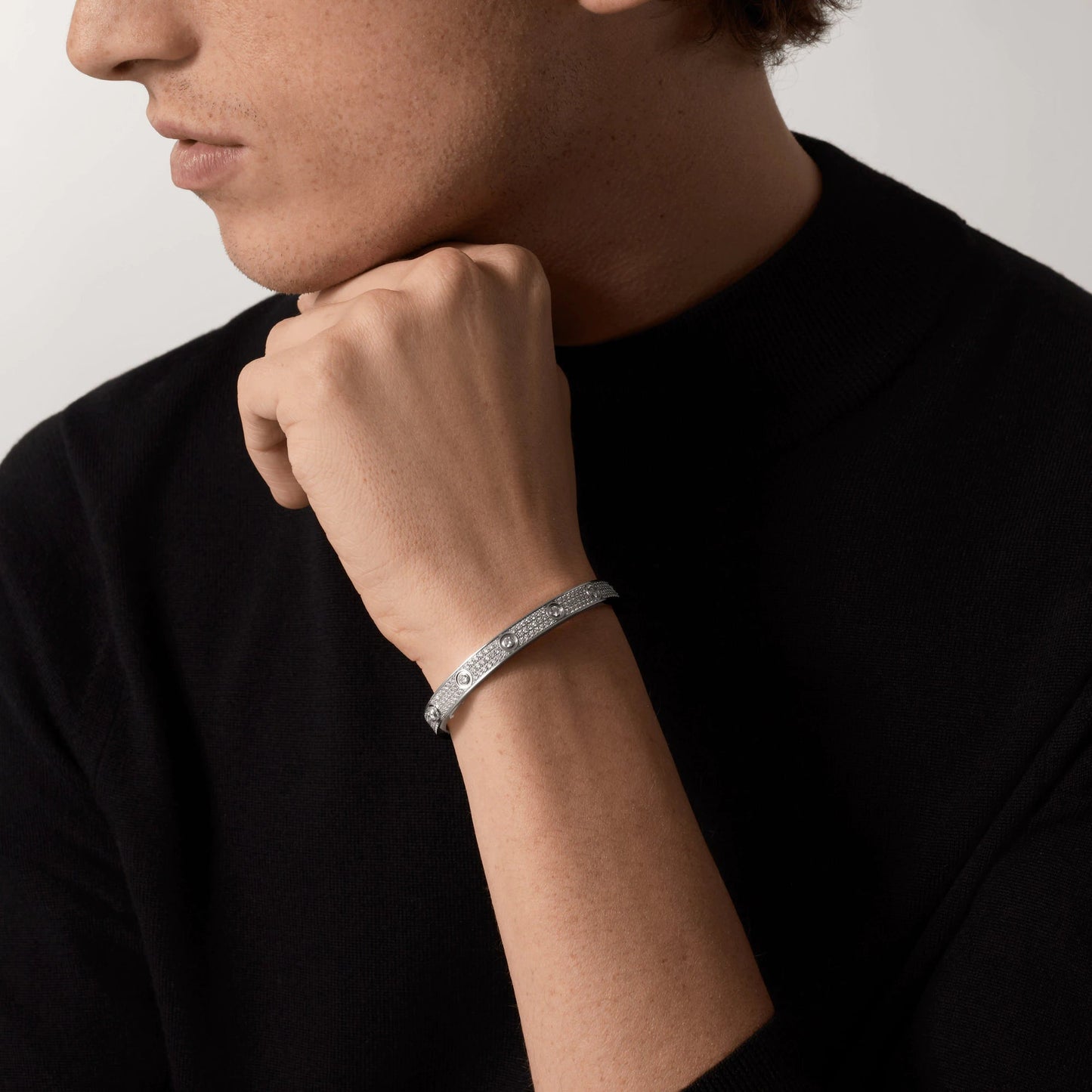[Spark]LOVE BRACELET 6.1MM DIAMOND-PAVED 10 BIG DIAMONDS