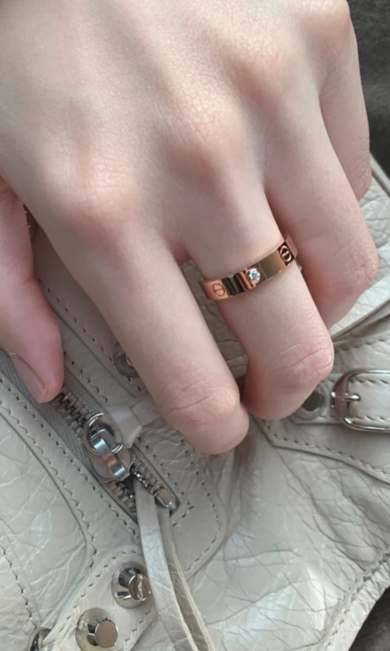 [Spark]LOVE RING 4MM 1 DIAMOND
