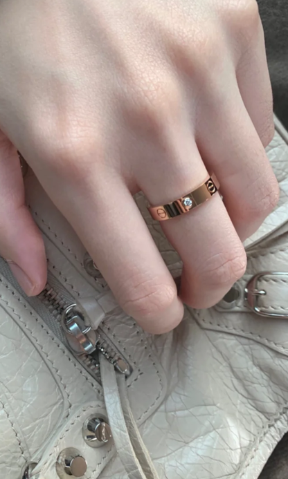 [Spark]LOVE RING 4MM 1 DIAMOND