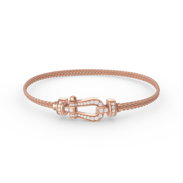 [Spark]FORCE SMALL HORSESHOE  DIAMOND CHAIN ROPE BRACELET