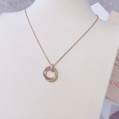 [Spark]TRINITY NECKLACE GOLD  DIAMONDS