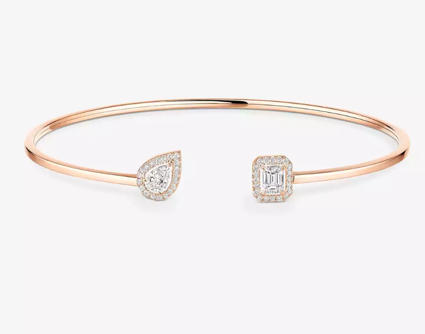 [Spark]M Delicate Double-Diamond Bracelet