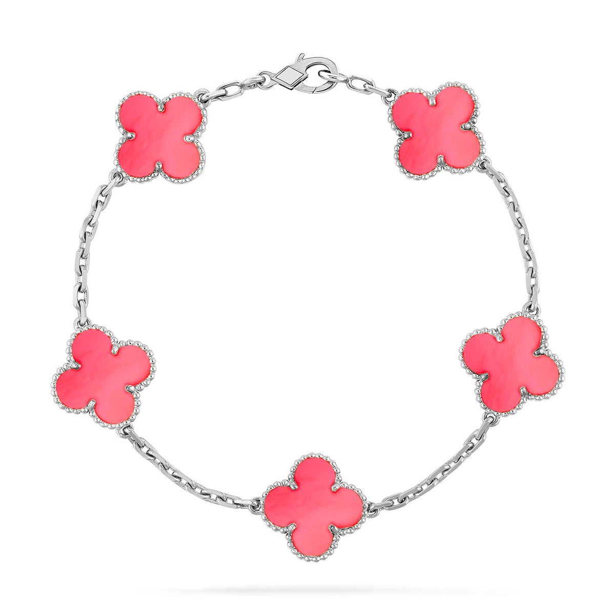 [Spark] CLOVER 5 MOTIFS  PINK MOP BRACELET COLLECTION