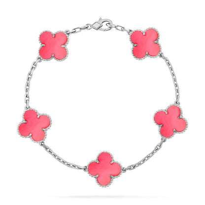 [Spark] CLOVER 5 MOTIFS  PINK MOP BRACELET COLLECTION