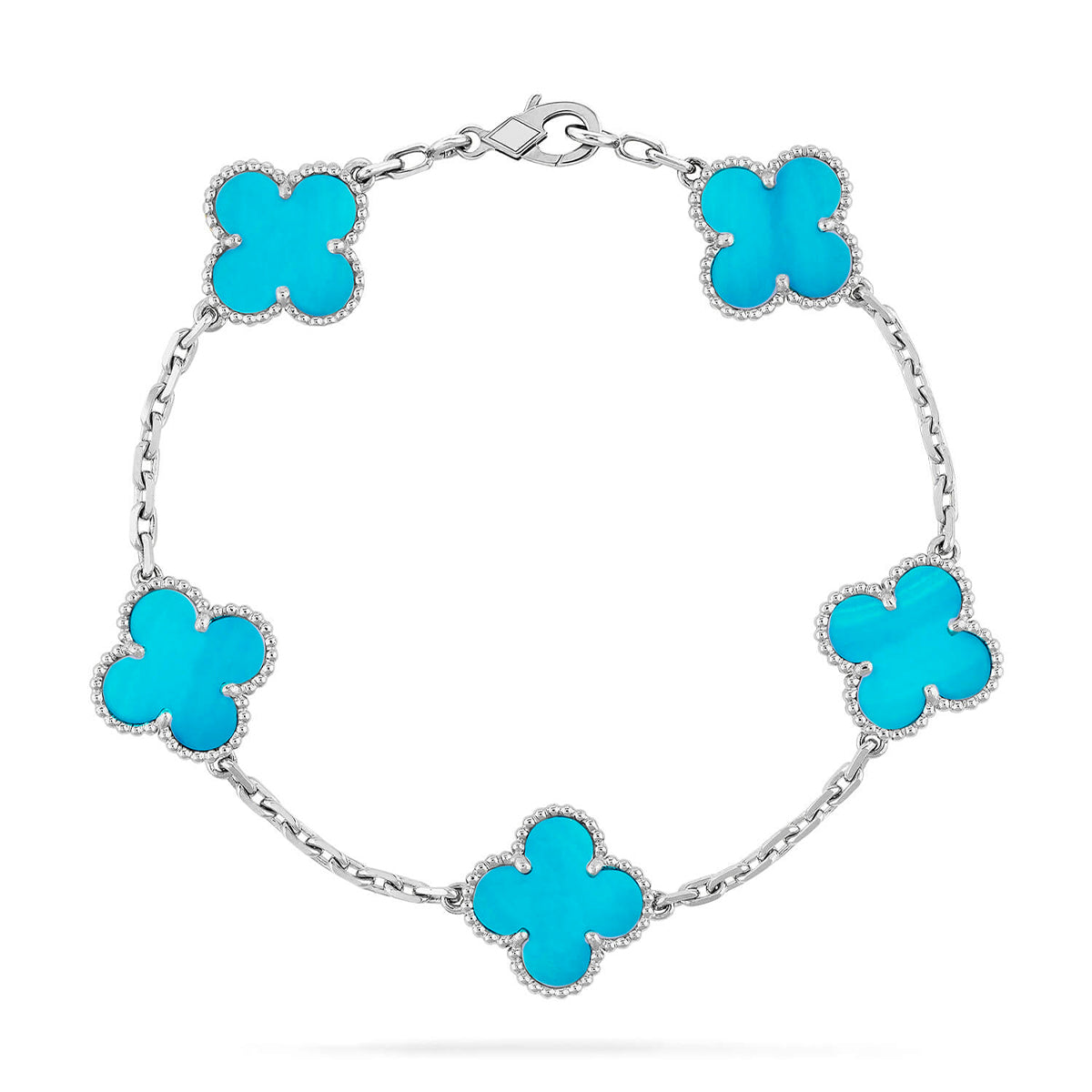 [Spark] CLOVER 5 MOTIF TURQUOISE BRACELET COLLECTION