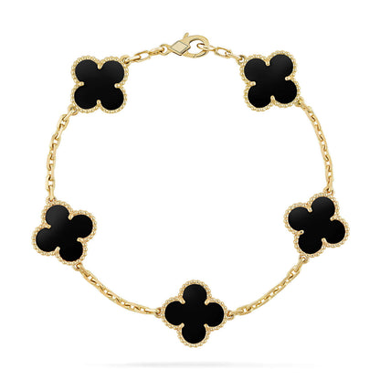 [Spark] CLOVER 5 MOTIF ONYXS BRACELET COLLECTION