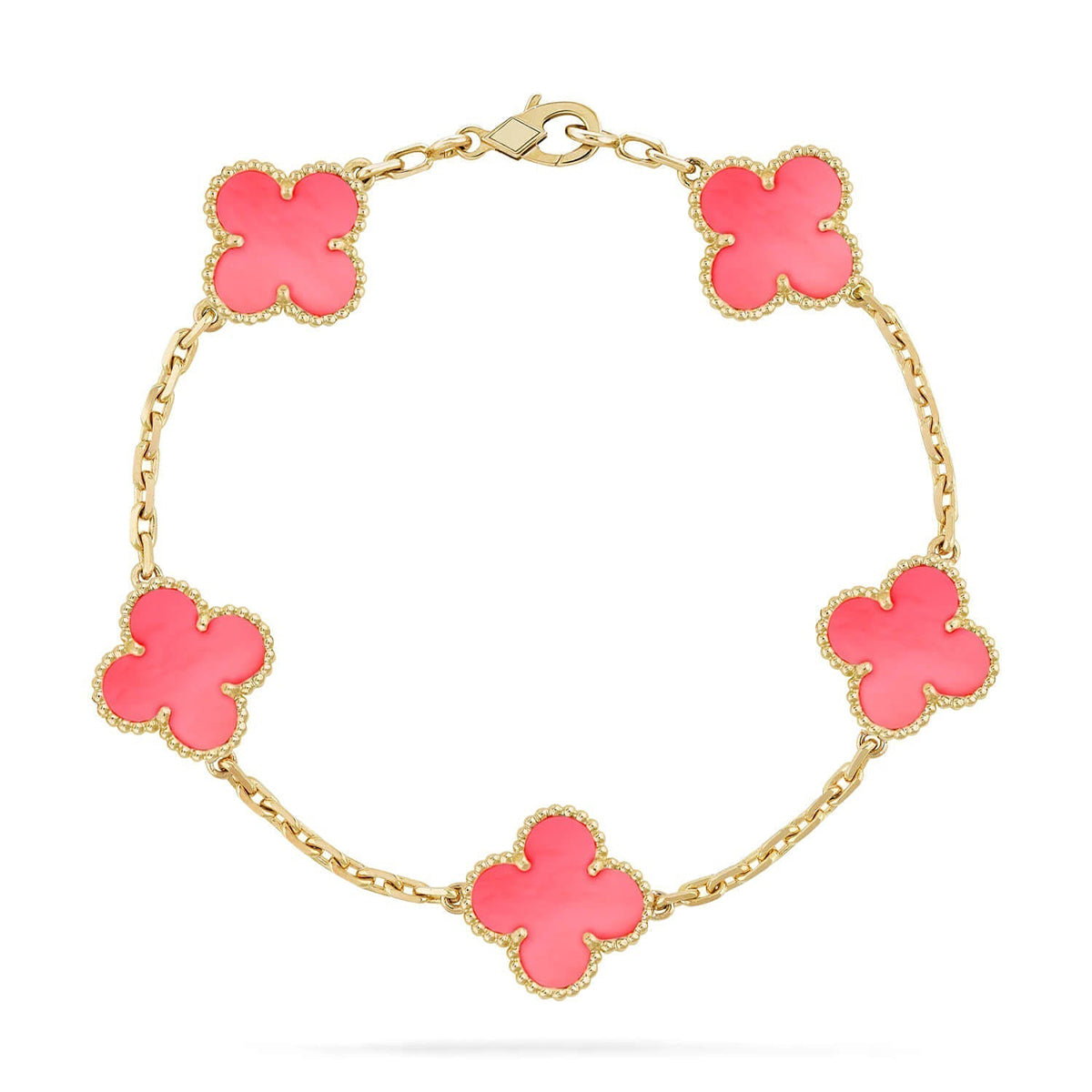 [Spark] CLOVER 5 MOTIFS  PINK MOP BRACELET COLLECTION