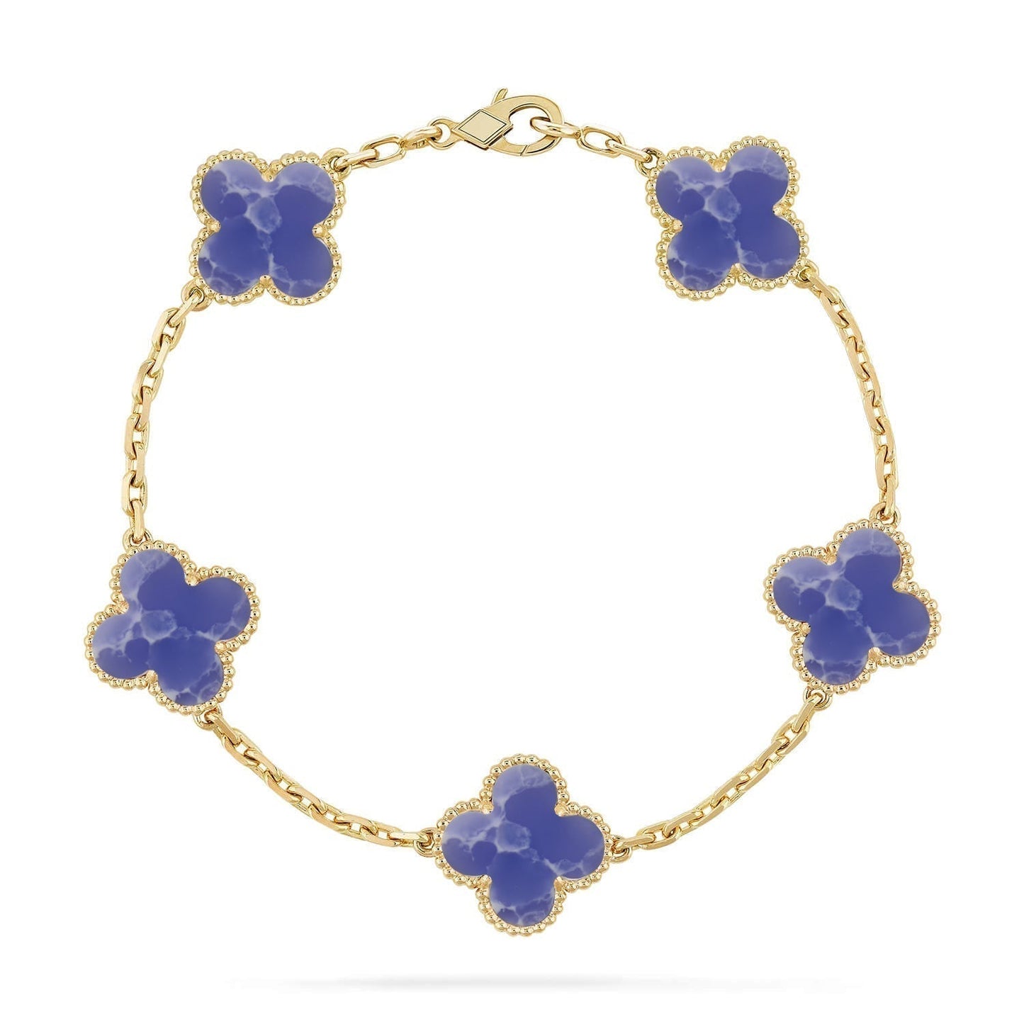 [Spark]CLOVER 5 MOTIF BLUE VEINS BRACELET COLLECTION